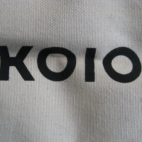 Koio Shoe Dust Bag Ivory Natural Cotton Canvas Storage Bag 13 1/2" x 16" - Picture 3 of 8